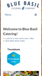 Mobile Screenshot of bluebasilcatering.com